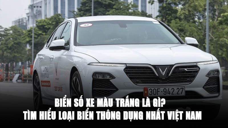 Biển số xe màu trắng là gì? – Tìm hiểu loại biển thông dụng nhất Việt Nam