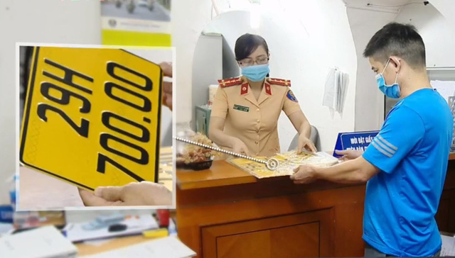 Biển số xe màu vàng