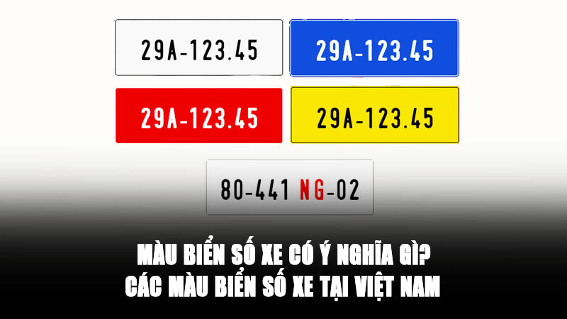 Màu Biển Số Xe Có Ý Nghĩa Gì? Các Màu Biển Số Xe Tại Việt Nam